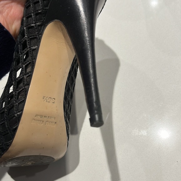 MIU MIU BASKET PUMPS BLACK - Picture 7 of 7